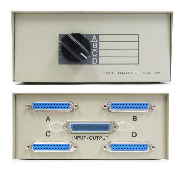 36-Pin Data Switch A B C D SW Cent - High-Speed USB & Serial Port Hub for PC, Laptop, Printer | Perfect for Office, Home & Server Room Connectivity