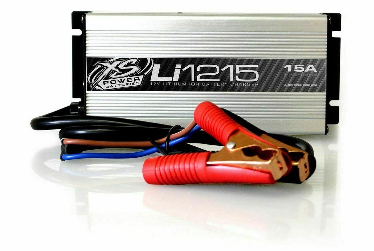 XS Power Li1215 12V 15A Lithium Ion Battery Charger - Fast Charging for Cars, Motorcycles, ATVs & Marine Vehicles - Perfect for Automotive, Powersports & Outdoor Adventures