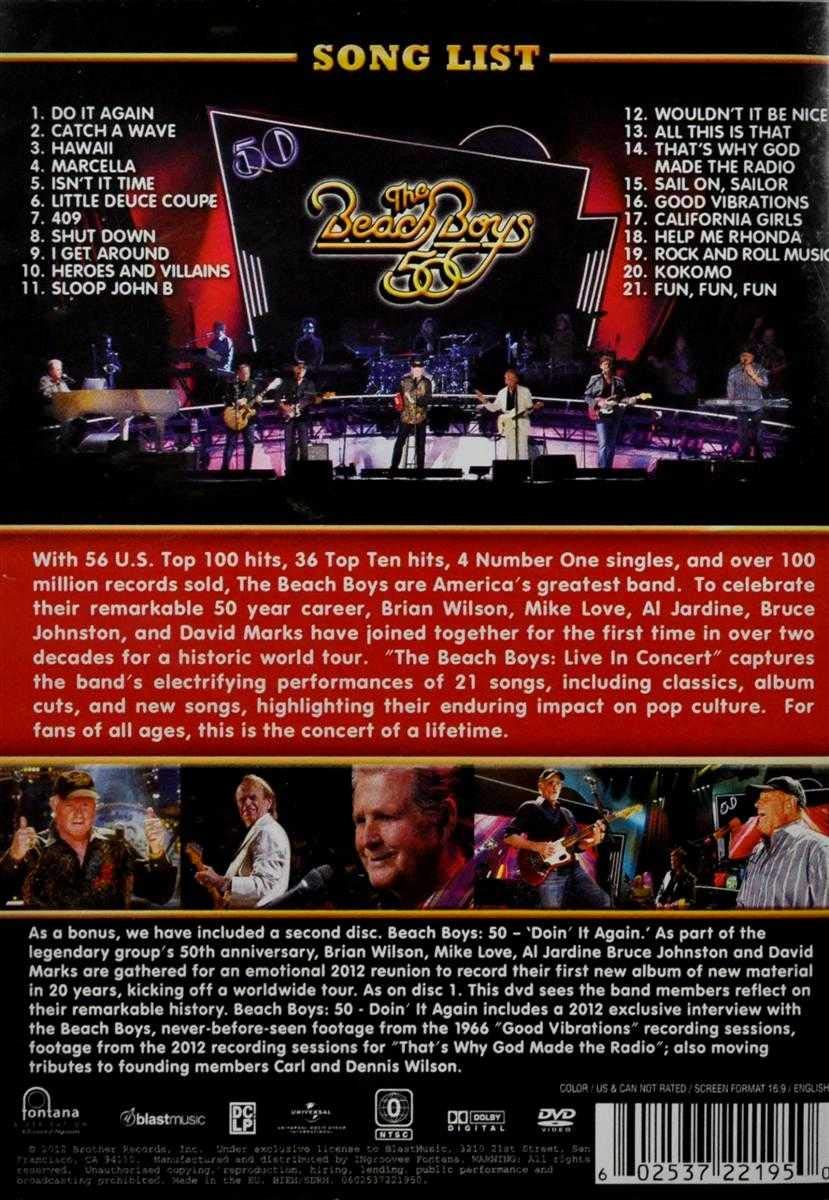 Beach Boys 50th Anniversary Live Concert - Classic Hits & Greatest Performances | Perfect for Summer Parties, Beach Gatherings & Music Lovers