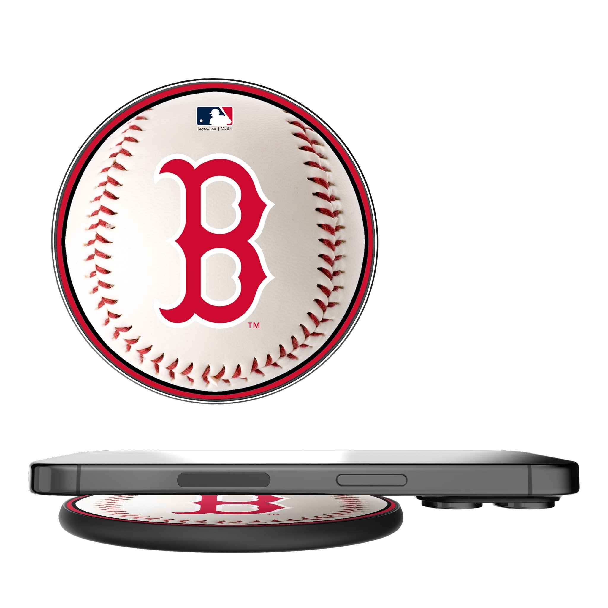 Boston Red Sox 15W Fast Wireless Charger - Compatible with iPhone, Samsung & Qi Devices - Perfect for Home, Office & Travel