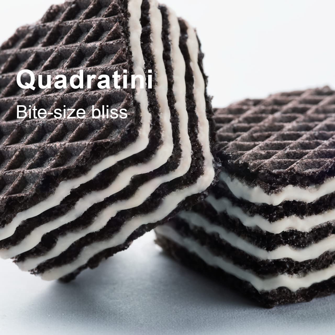 Loacker Quadratini Cocoa & Milk Wafer Cookies - Premium Crispy Bite-Size Chocolate Wafers with 30% Less Sugar, Non-GMO, Large Pack of 6 - Perfect for Snacking, Office Treats & Gift Baskets