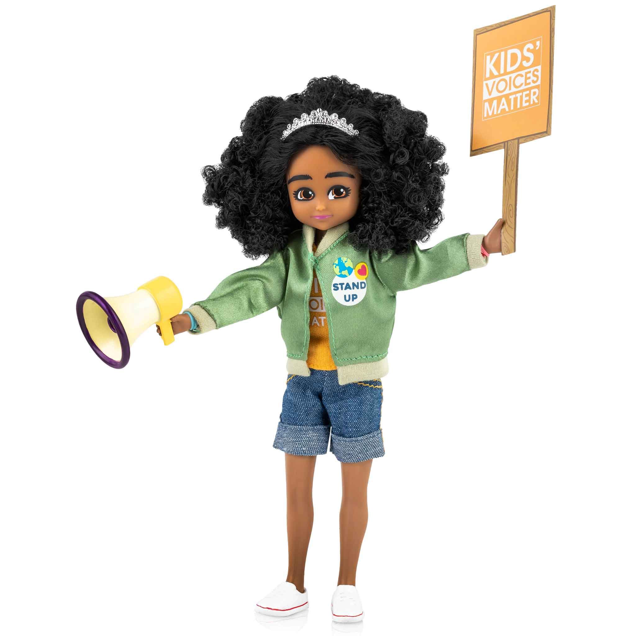 Lottie Activist Doll for Kids - Inspiring Black Doll for Girls & Boys - Play & Learn