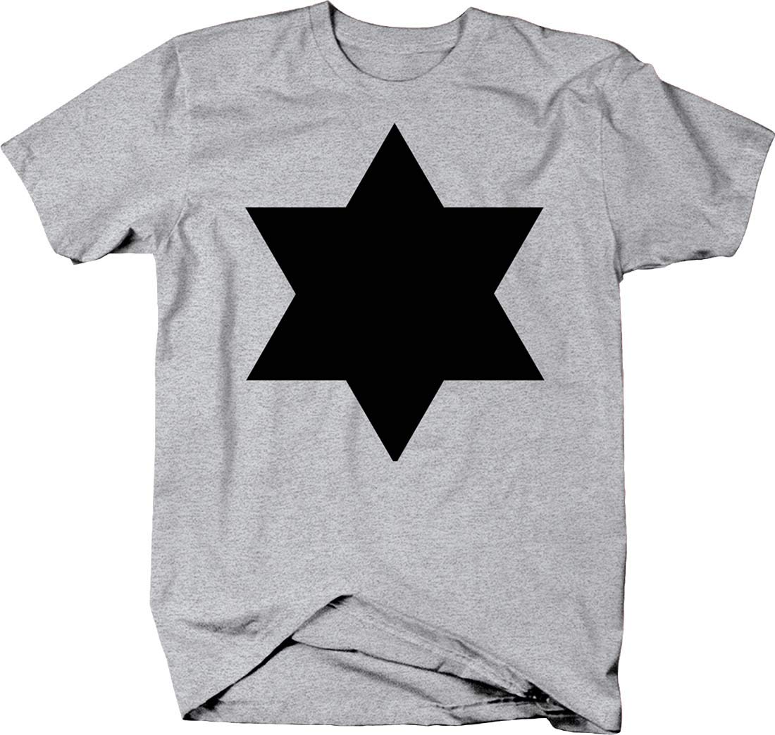Star of David Jewish Judaism Religion 6 Point Graphic T-Shirt for Men - Comfortable Cotton Tee for Hanukkah, Synagogue & Cultural Pride