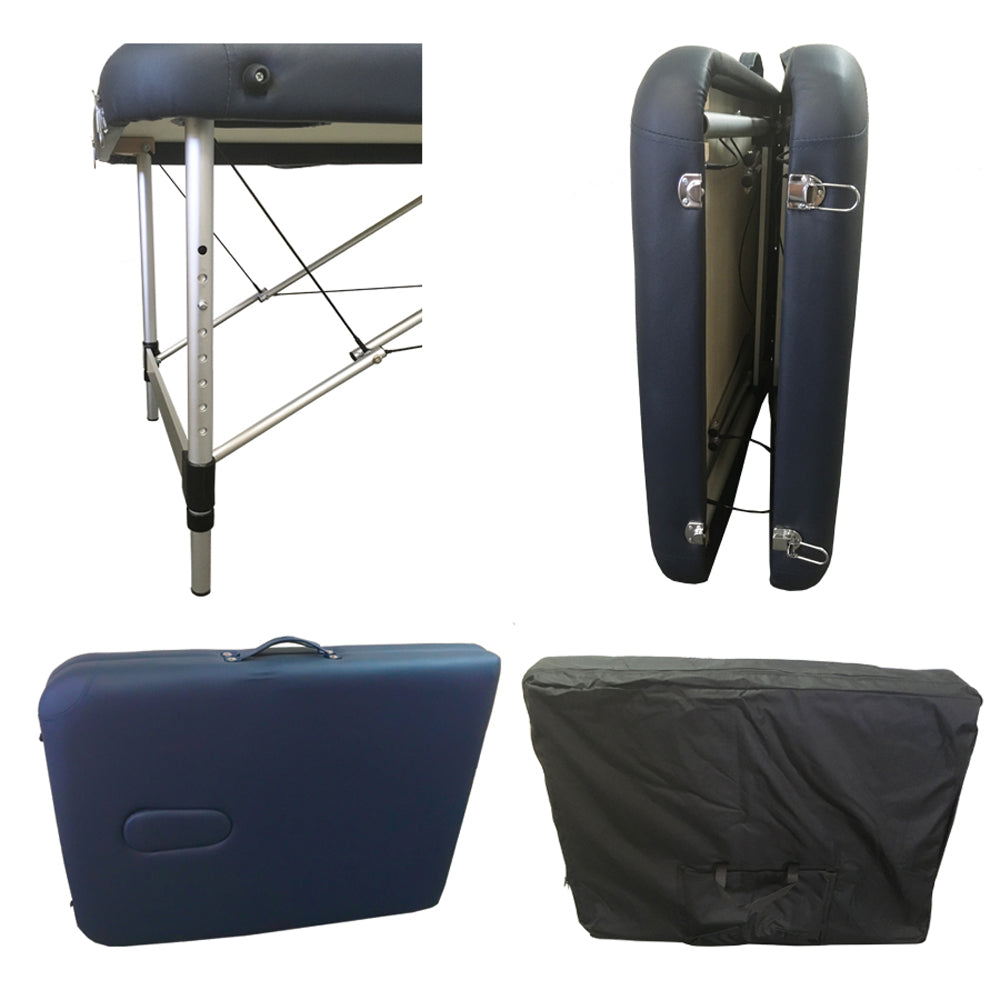 AllCare Aluminum Portable Massage Table - Lightweight & Adjustable for Professional & Home Use - Perfect for Therapists, Spas, and Relaxation at Home
