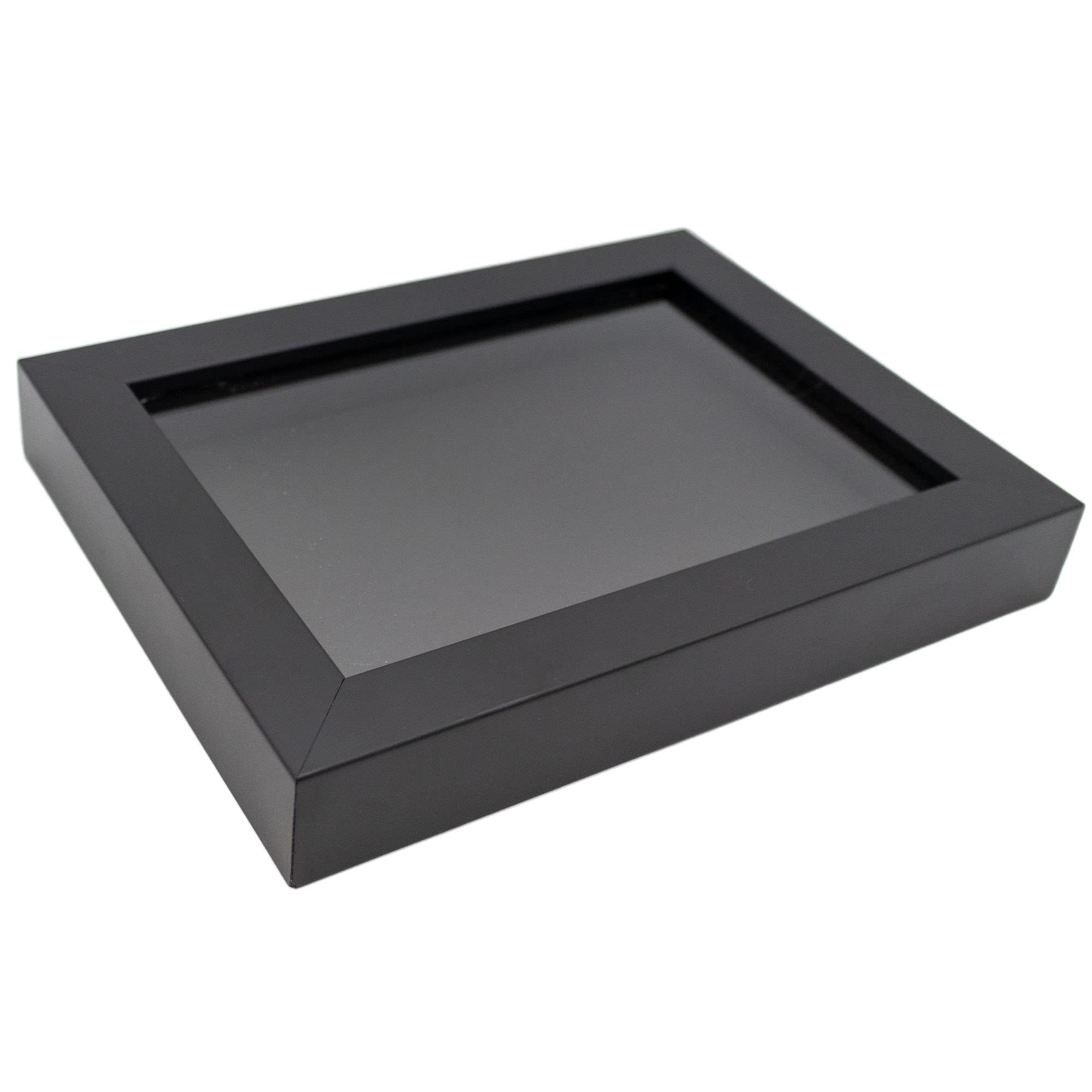 Black 20x30 Wood Shadow Box Display Frame with Acid-Free Backing & UV Protective Acrylic - 3/4