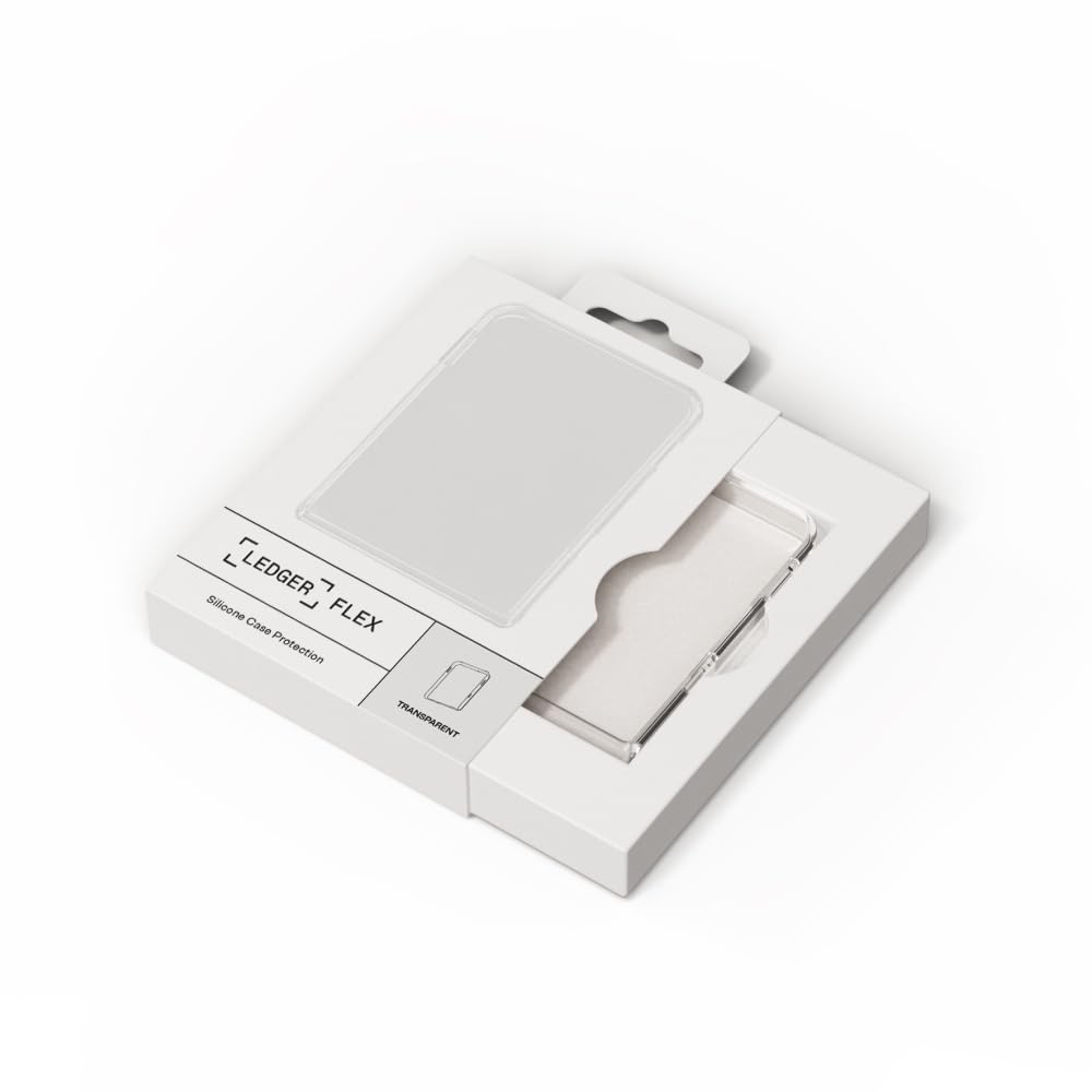 Ledger Flex Crypto Wallet with Transparent Protective Case - Secure E Ink Touchscreen for Bitcoin, Ethereum & Digital Assets | Perfect for Travel, Online Shopping & Secure Transactions