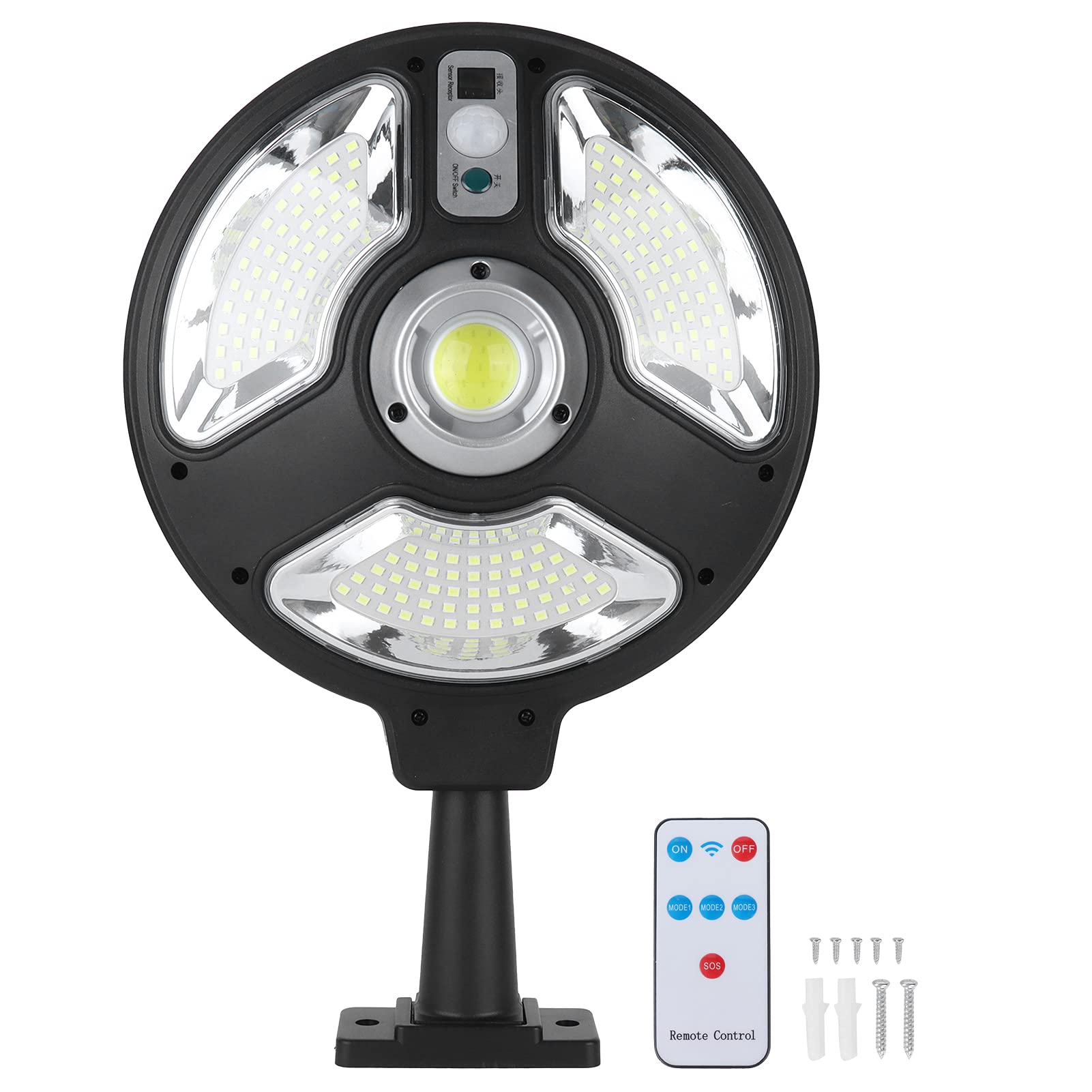 Solar Powered Outdoor Wall Lights - Waterproof Security Lights for Garden, Yard, Park, Villa & Pool Area | Motion Sensor Solar Lamp for Pathway, Patio, Deck & Driveway Lighting