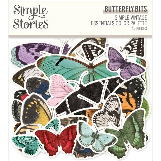 Butterfly Color Palette Die Cuts - 44 Pieces/Pack - Scrapbooking, Card Making & DIY Craft Supplies for Paper Crafts, Journals & Home Decor