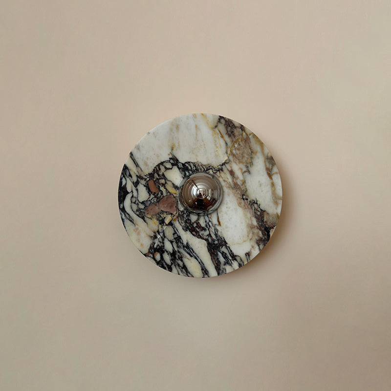 Calacatta Marble Wall Sconce Light - Modern Gold Finish Bathroom Vanity Lighting for Bedroom, Hallway & Living Room Decor