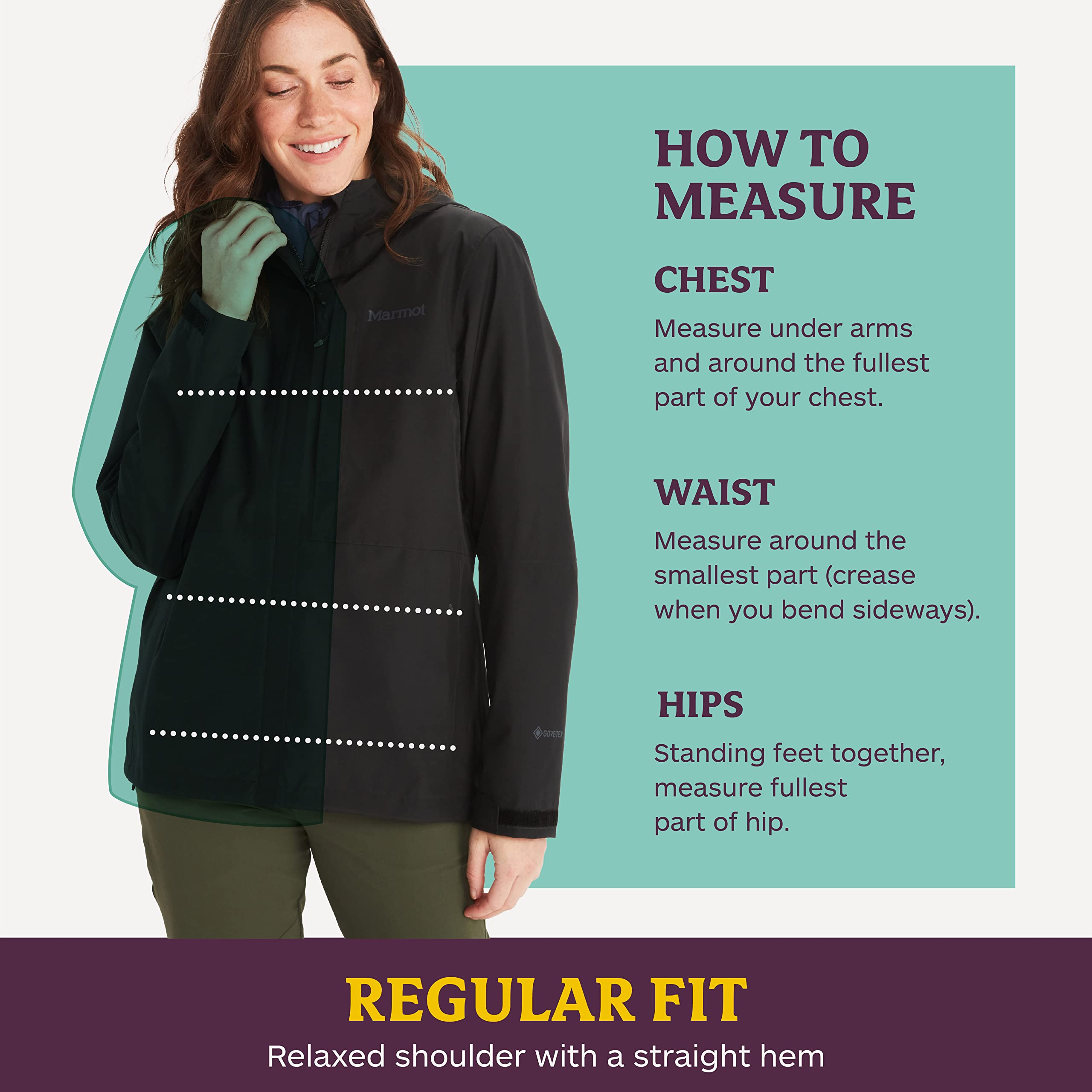 MARMOT Women's GORE-TEX Minimalist Rain Jacket - Lightweight Packable Waterproof Windbreaker, Breathable & Durable Outdoor Shell for Hiking, Camping & Travel