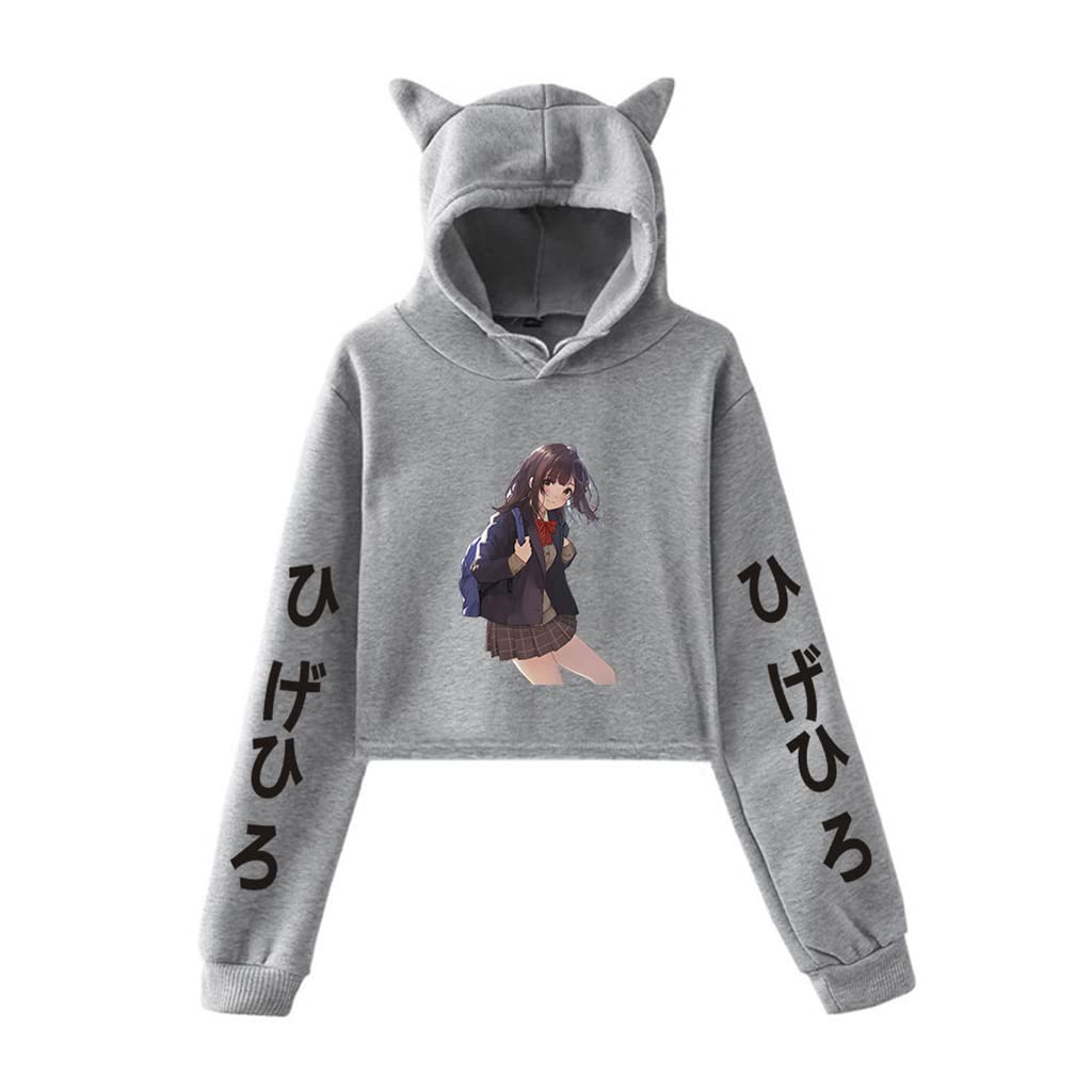 Trendy Cat Ear Crop Top Hoodies for Women & Teen Girls - Cute Graphic Cropped Sweatshirts & Blouses | Perfect for Streetwear, Casual Outfits & Instagram Fashion