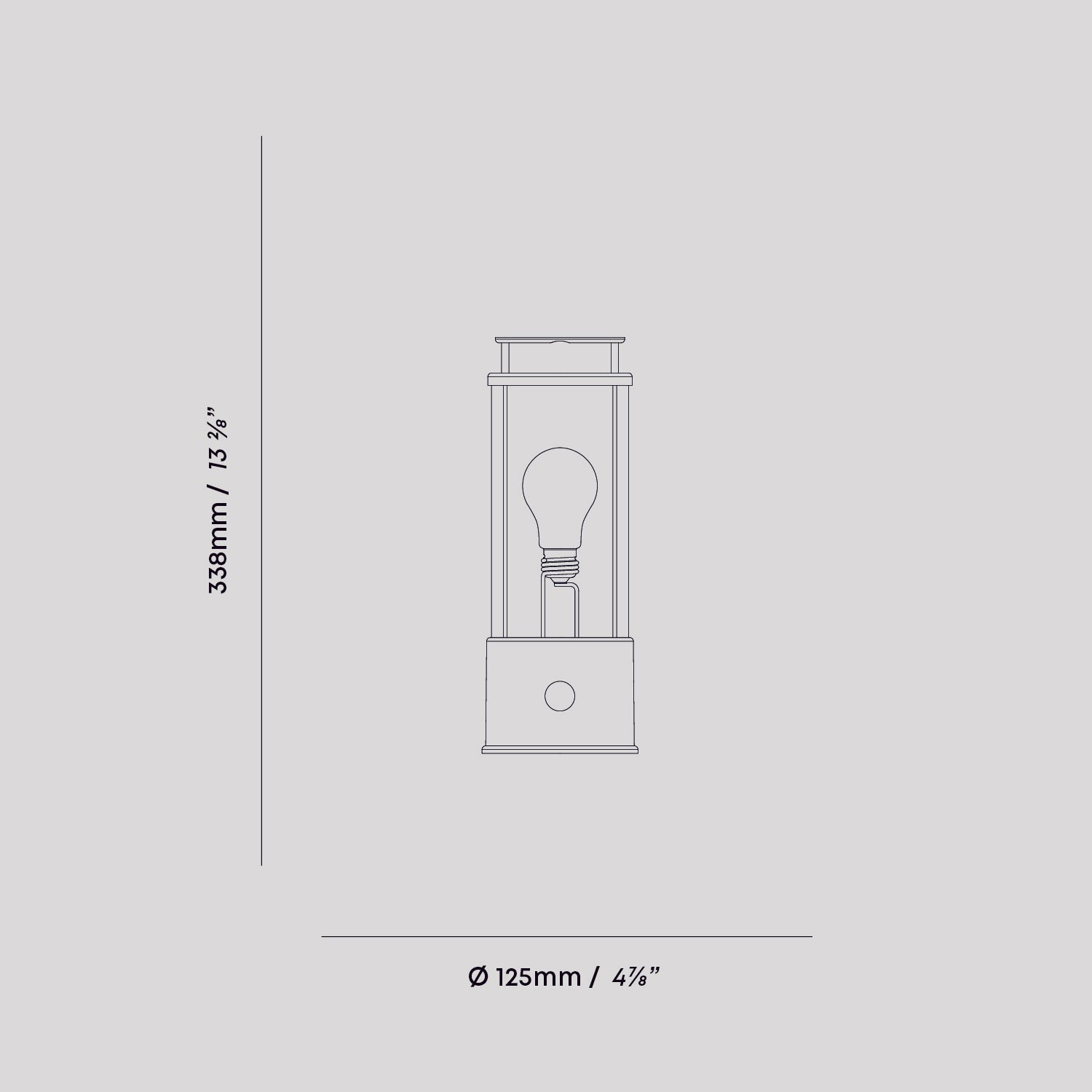 The Muse Portable Lamp - Rechargeable LED Desk Light in Pleasure Garden Green for Bedroom, Office & Reading | Dimmable Night Light with USB Charging