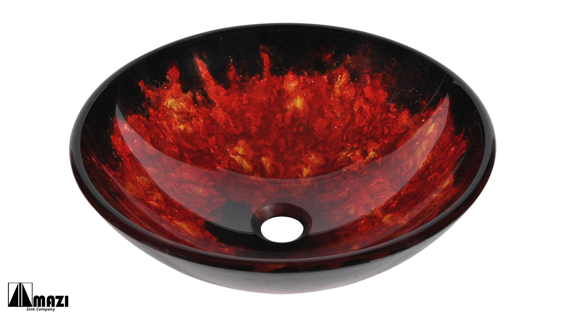 Modern Glass Vessel Bathroom Sink - Round Countertop Vanity Basin for Contemporary Bathrooms | Perfect for Master Bath, Guest Bath & Powder Room Decor