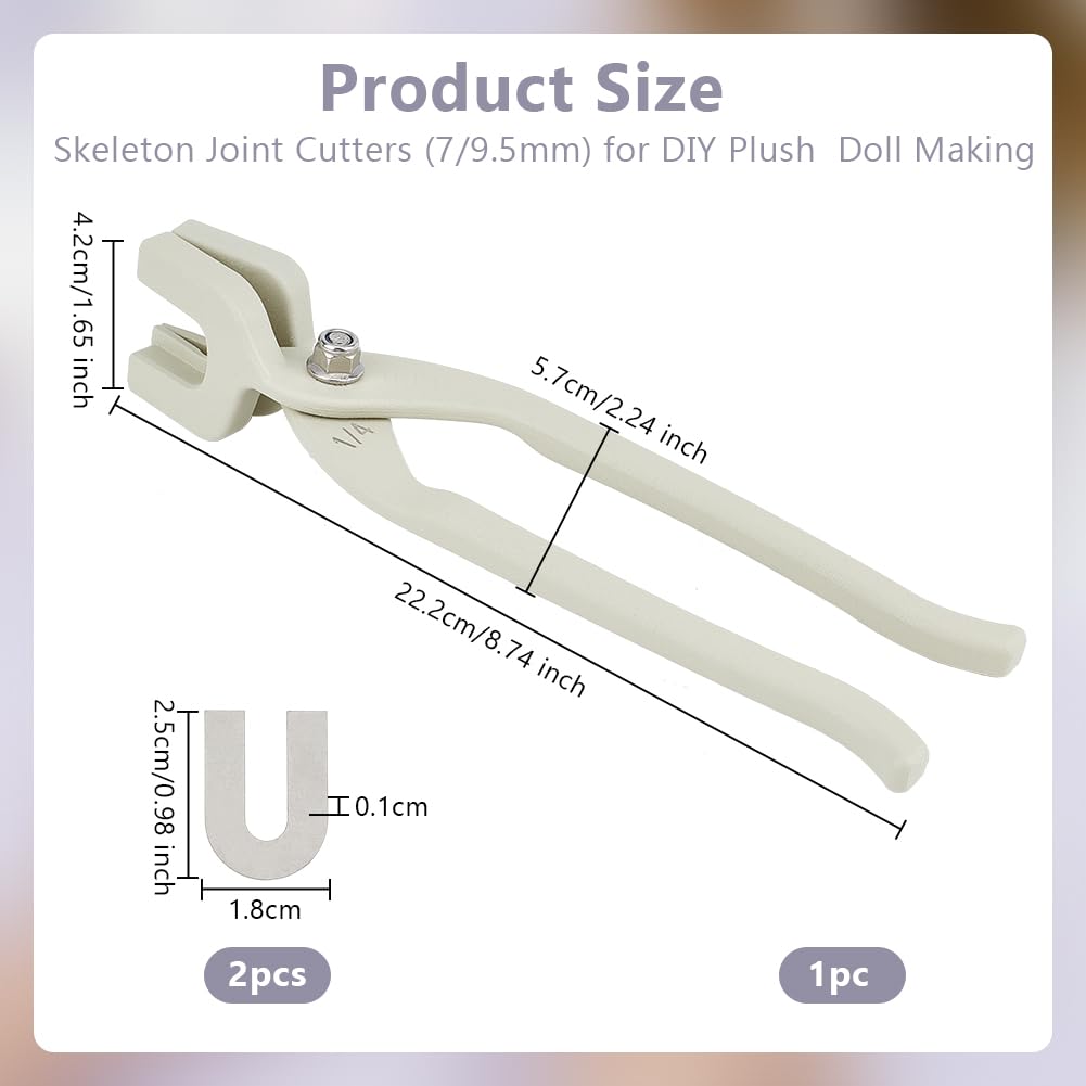 Alloy Mounting Pliers for Doll Making - 7/9.5mm Skeleton Joint Tool for Handmade Crafts