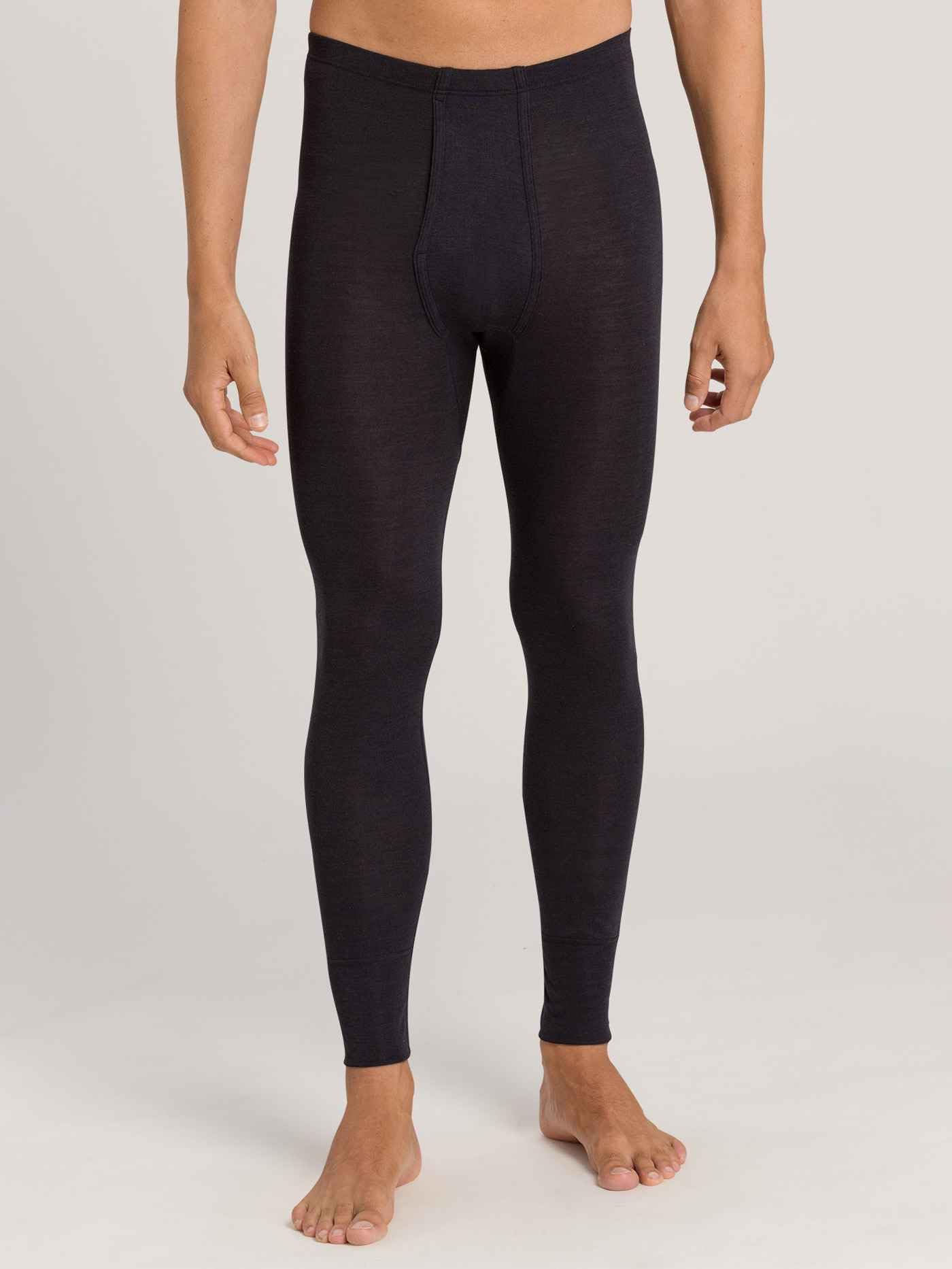 Hanro Men's Woolen Silk Long Underwear - Thermal Base Layer for Winter, Cold Weather & Outdoor Activities - Hiking, Skiing & Snowboarding