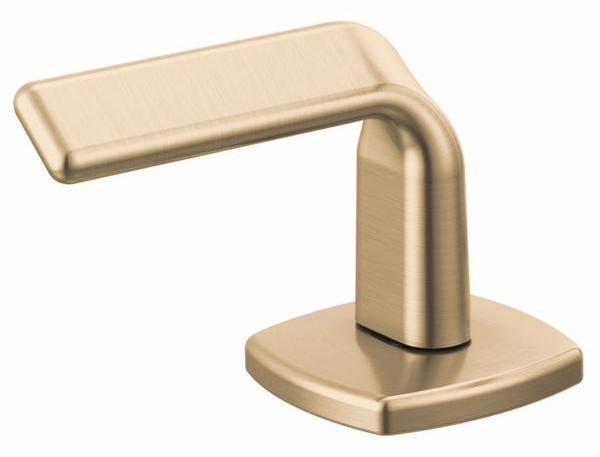 Allaria Twist Lever Handle Kit for Widespread Bathroom Faucet - Pair in Brilliance Luxe Gold (HL5367 GL Brizo) | Modern Bathroom Upgrade for Sink & Vanity