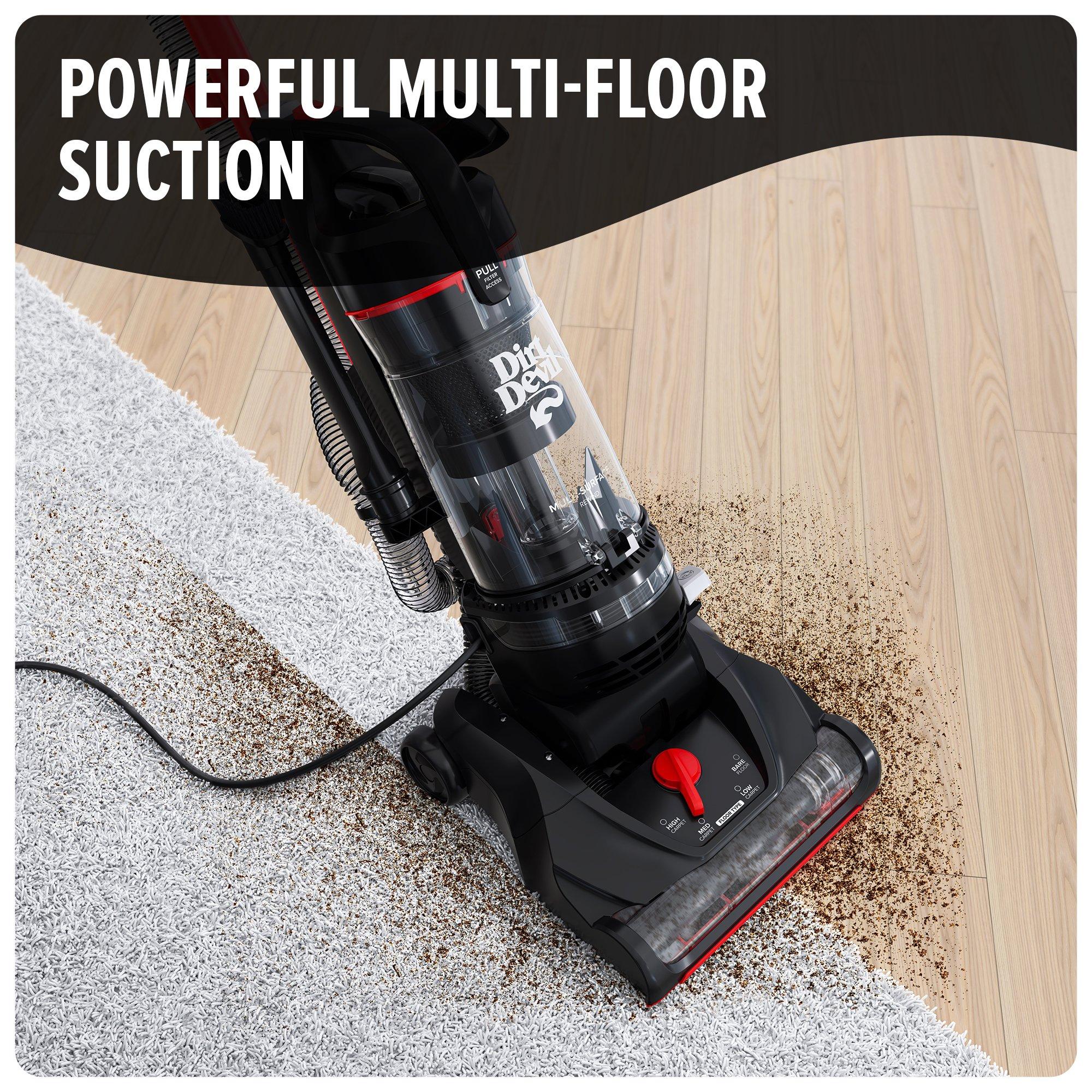 Multi-Surface Rewind+ Upright Vacuum Cleaner - Powerful Suction for Carpets, Hard Floors & Pet Hair | Ideal for Home Cleaning & Pet Owners