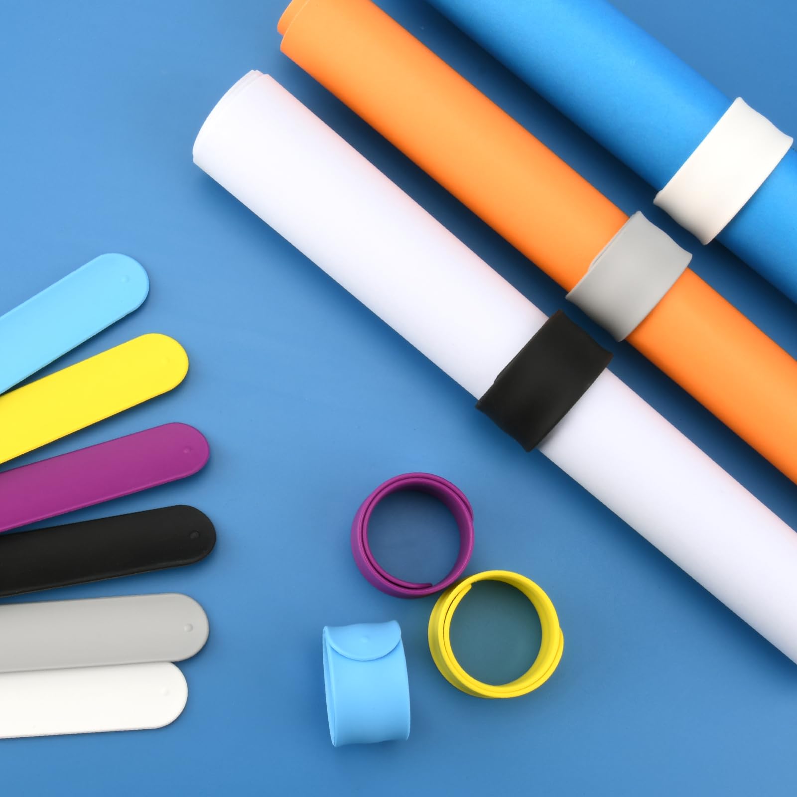 Homakover 12 Pcs Silicone Wrapping Paper Roll Holder Clips - Non-Slip Gift Wrapping Clamps for Christmas, Wedding, Graduation Presents - Perfect for DIY Crafts, Party Decorations & Holiday Gift Wrapping