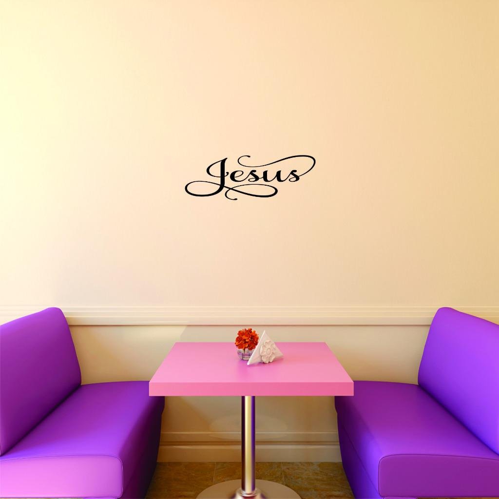 Religious Wall Decals - DIY Removable Jesus Stickers for Bedroom Decor, 8x20 Inch Christian Home Art - Perfect for Nursery, Sunday School & Prayer Room Inspiration