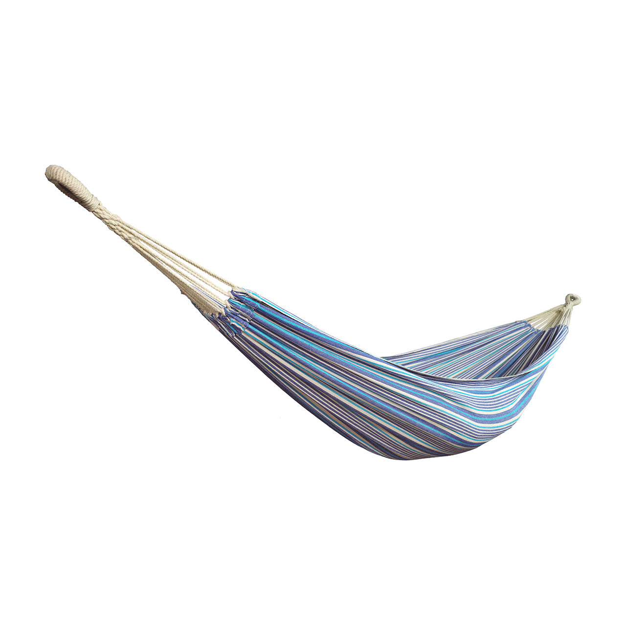 Bliss Hammocks BH 400 SC Portable Hammock with Rope Loops & Hanging Hardware - 40 Inch Wide, 220 LB Capacity - Perfect for Camping, Backyard Relaxation & Outdoor Adventures (Cloth Stripe)