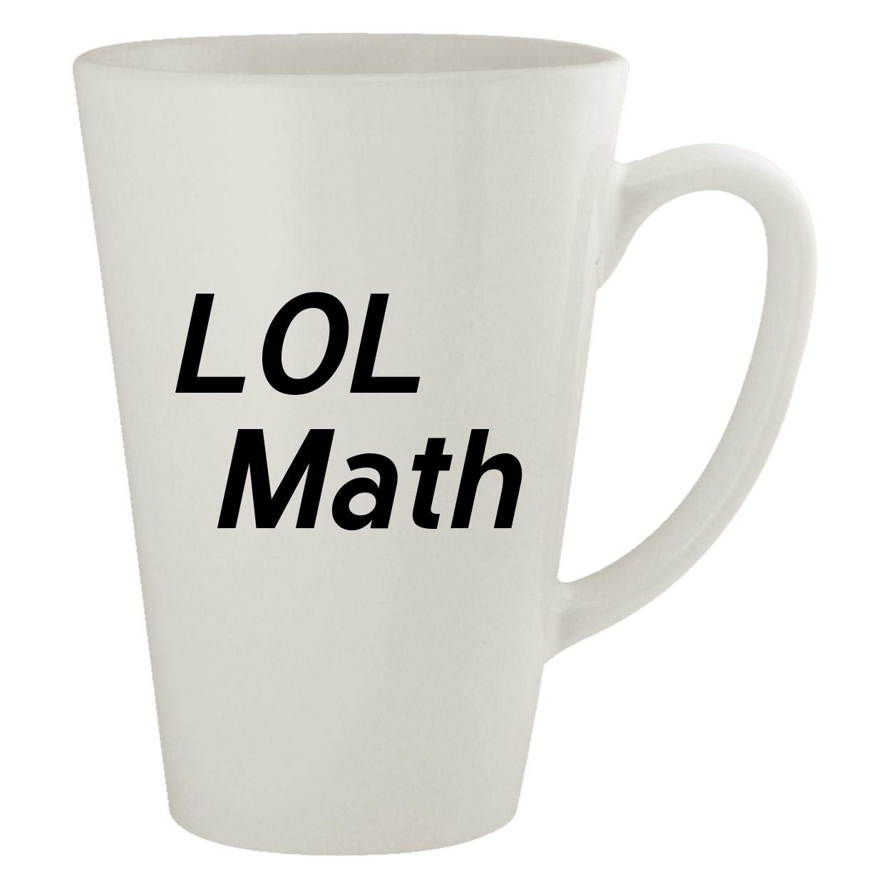 LOL Math Ceramic 17oz Coffee Mug - Funny Math Jokes Latte Cup for Teachers, Students & Nerds - Perfect for Office, Classroom & Home Use