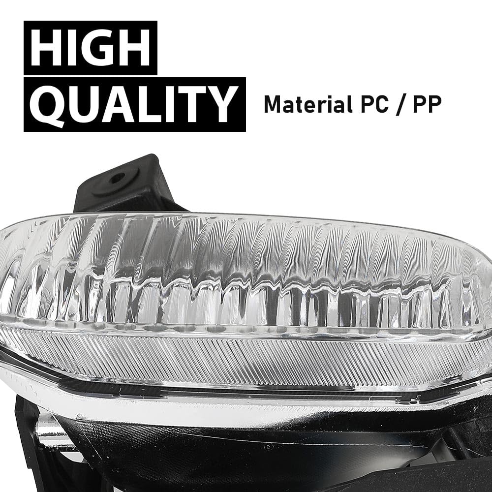 G-PLUS Clear Lens Fog Lights Compatible with Toyota Tundra 2000-2006 - CAPA Certified Pair (LH & RH) with Bulbs TO2593102 & TO2592102 - Perfect for Night Driving and Off-Road Adventures