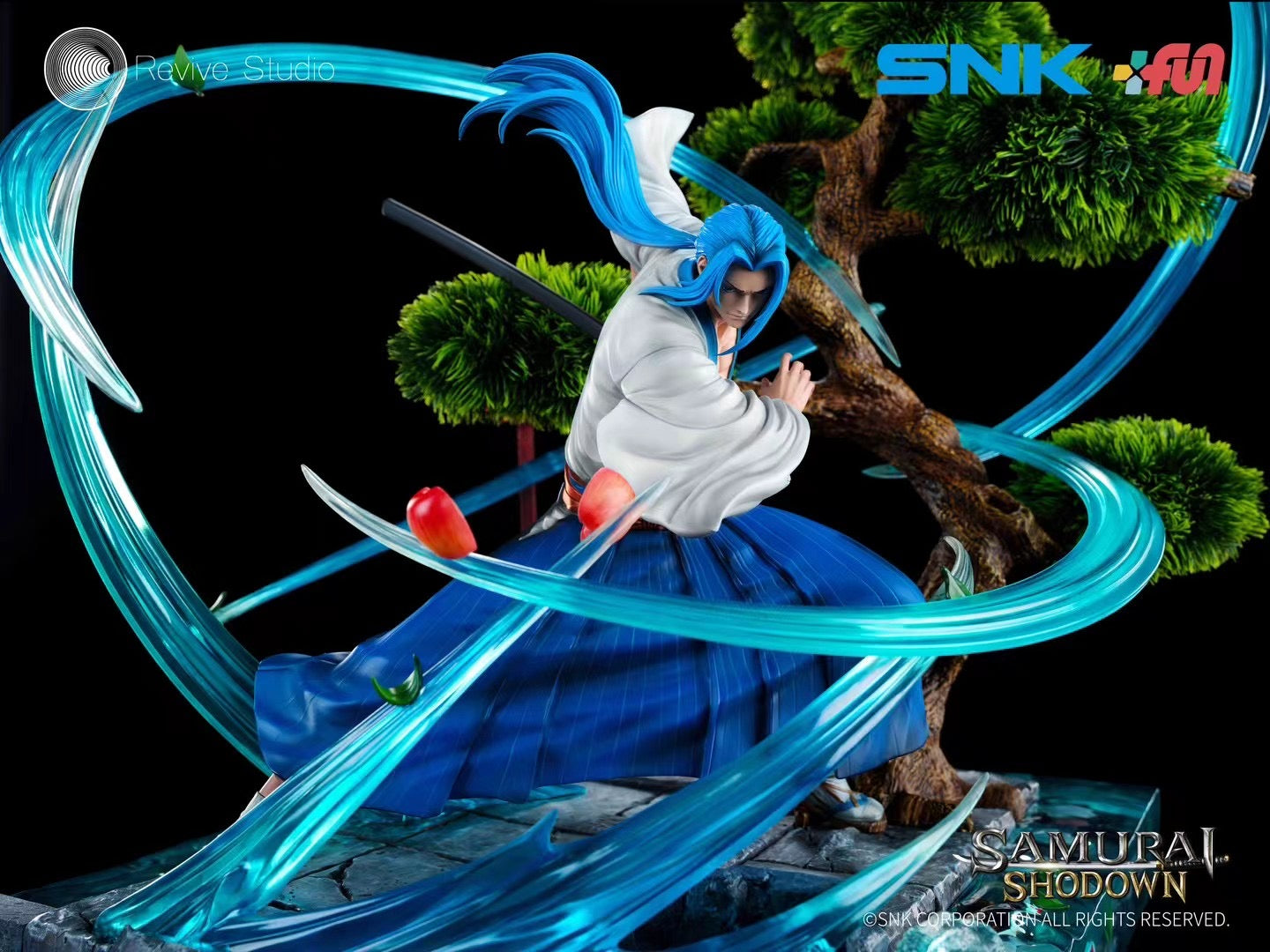Revive Studio Licensed Samurai Shodown Ukyo Tachibana Action Figure - Official SNK Collectible for Anime Fans & Fighting Game Enthusiasts | Perfect for Display, Cosplay, and Gaming Room Decor