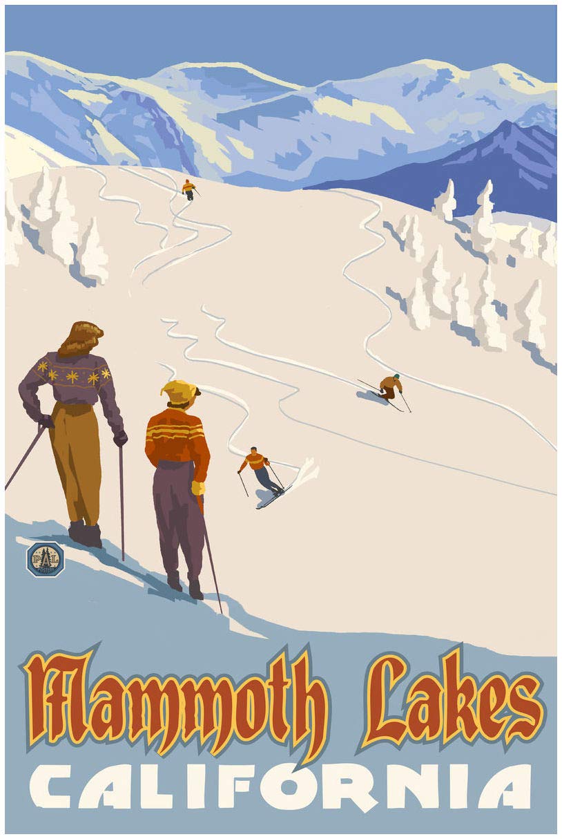 Paul A. Lanquist Mammoth Lakes California Giclee Art Print - 30x45 Inch Premium Travel Poster - Perfect for Home, Office & Cabin Decor