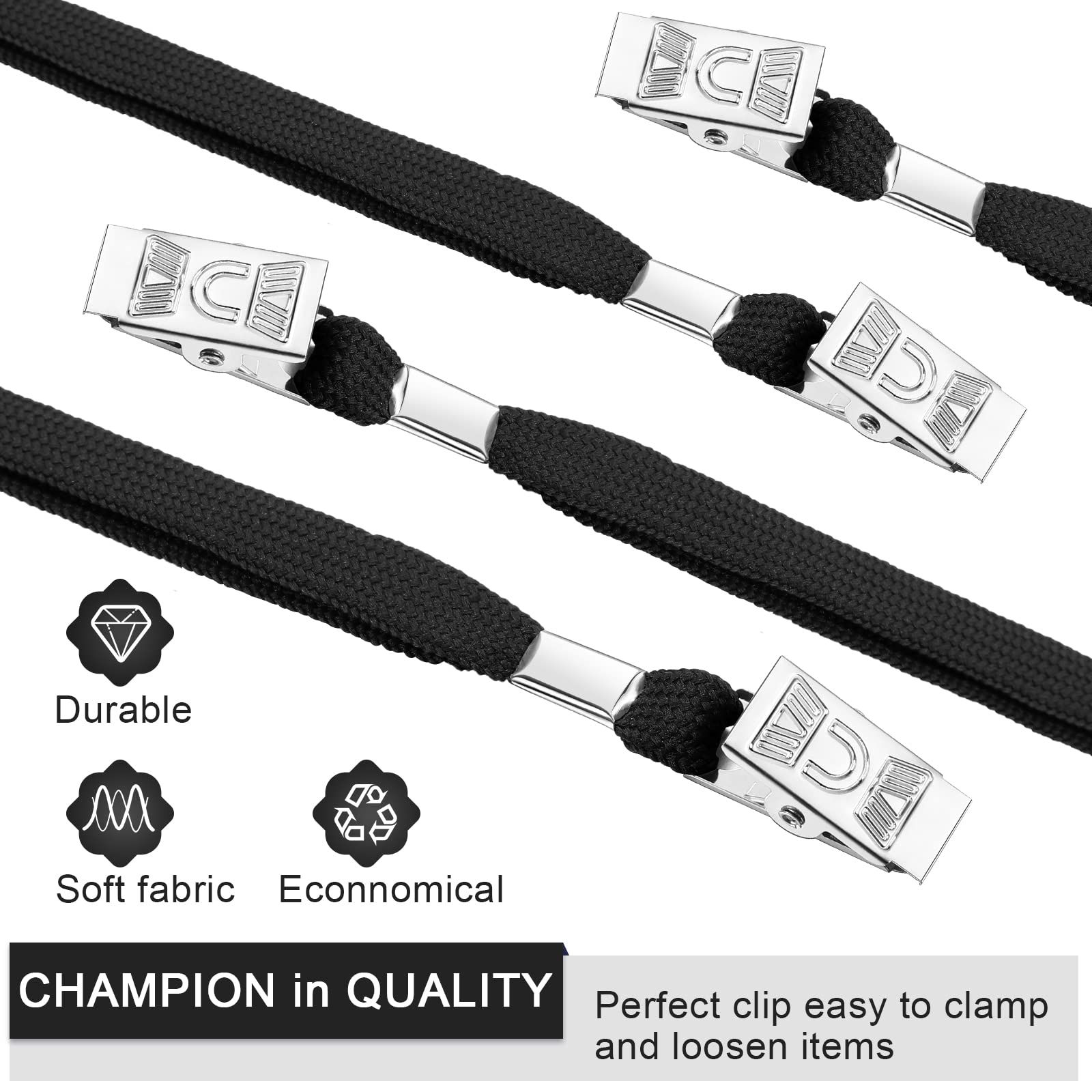 Marspark Bulk Lanyards with Swivel Hook for ID Cards - Office & Events Use