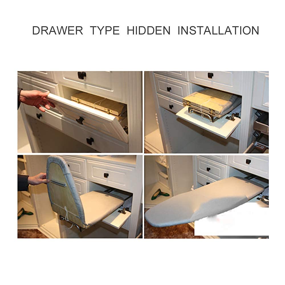 Foldable Ironing Board for Small Spaces - Compact & Sturdy Cabinet Ironing Station with Easy-Release Lever | 11.8