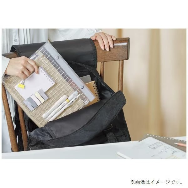 Piiip A5 Size Pen Case - Premium Pencil Pouch for School, Office & Travel - Compatible with KOKUYO Pens & Stationery - Perfect Organizer for Students, Artists & Professionals