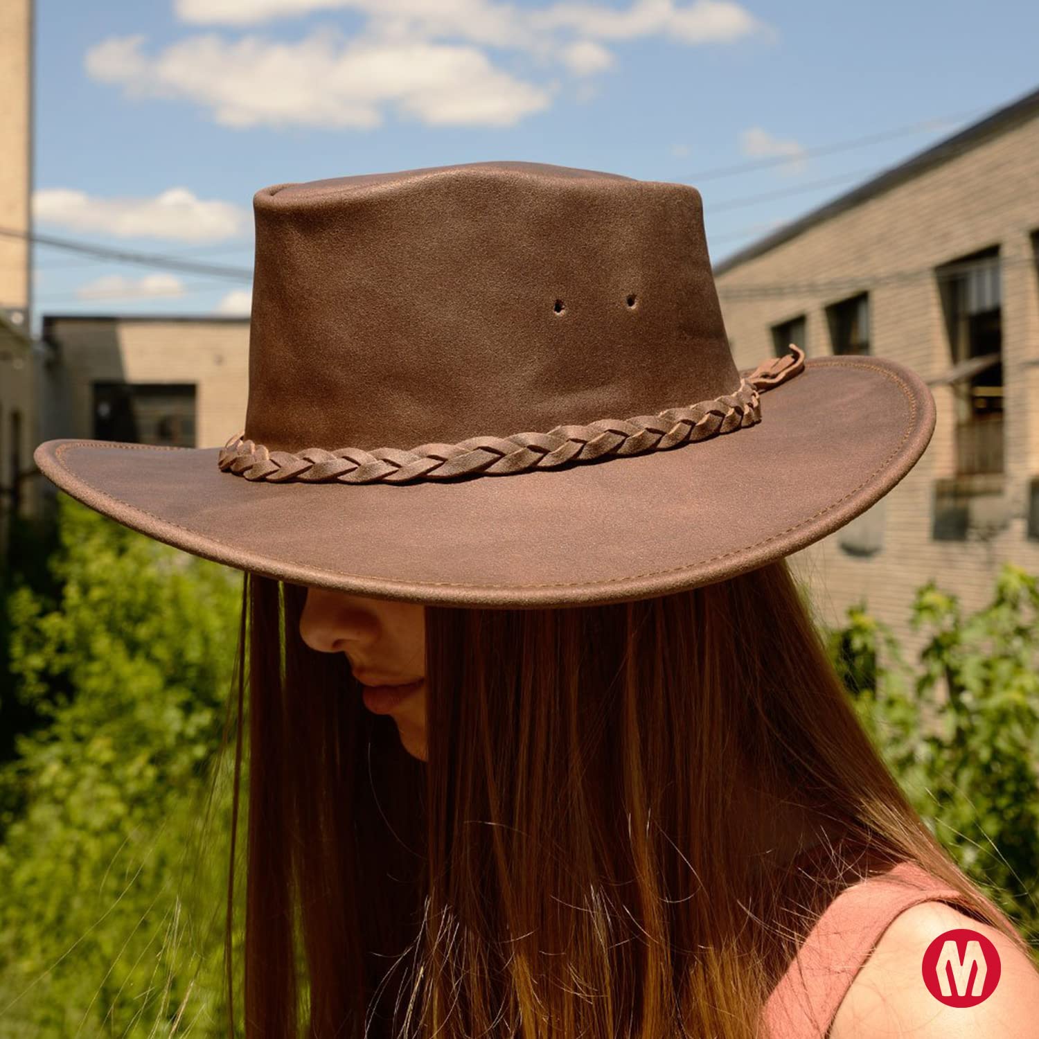 Minnetonka Unisex Foldable Cowboy Hat - Portable Flat Brim Hat with Reinforced Edge for Men & Women | Perfect for Outdoor Adventures, Concerts, and Western Fashion
