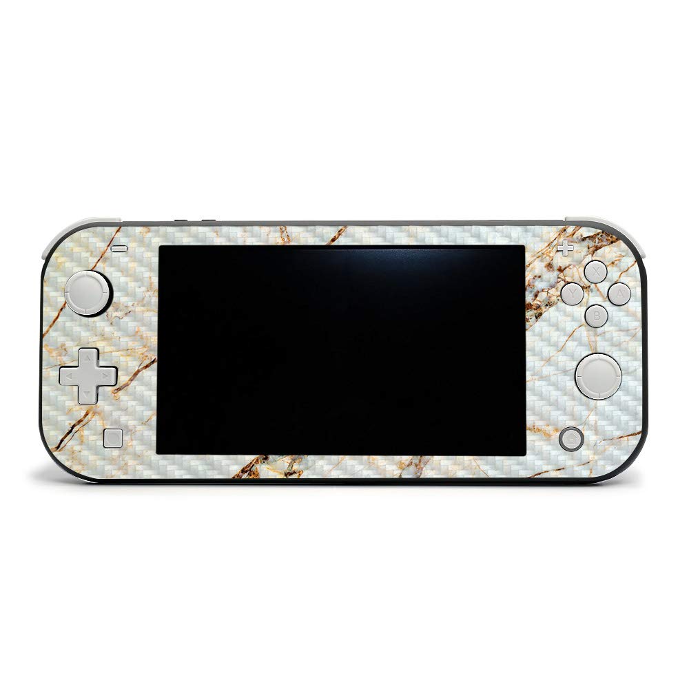 Premium Carbon Fiber Skin for Nintendo Switch Lite - Antique Marble Design | Protective & Durable Textured Cover | Easy to Apply & Remove | Made in USA | Perfect for Gaming Protection & Style Enhancement