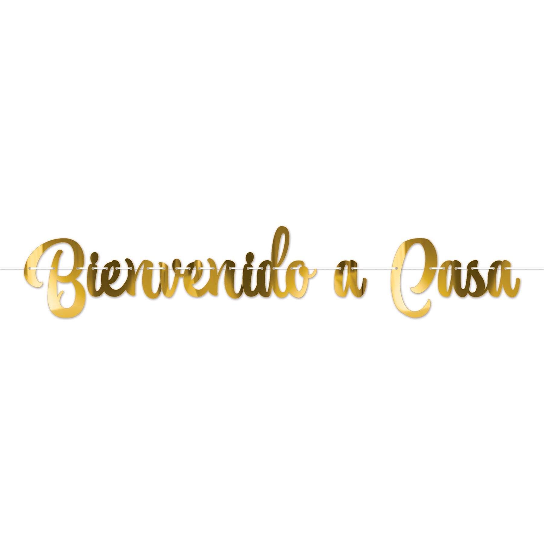12 Pack Beistle Foil Bienvenido a Casa Streamers - Colorful Welcome Home Party Decorations for Housewarming, Birthday & Celebration Events