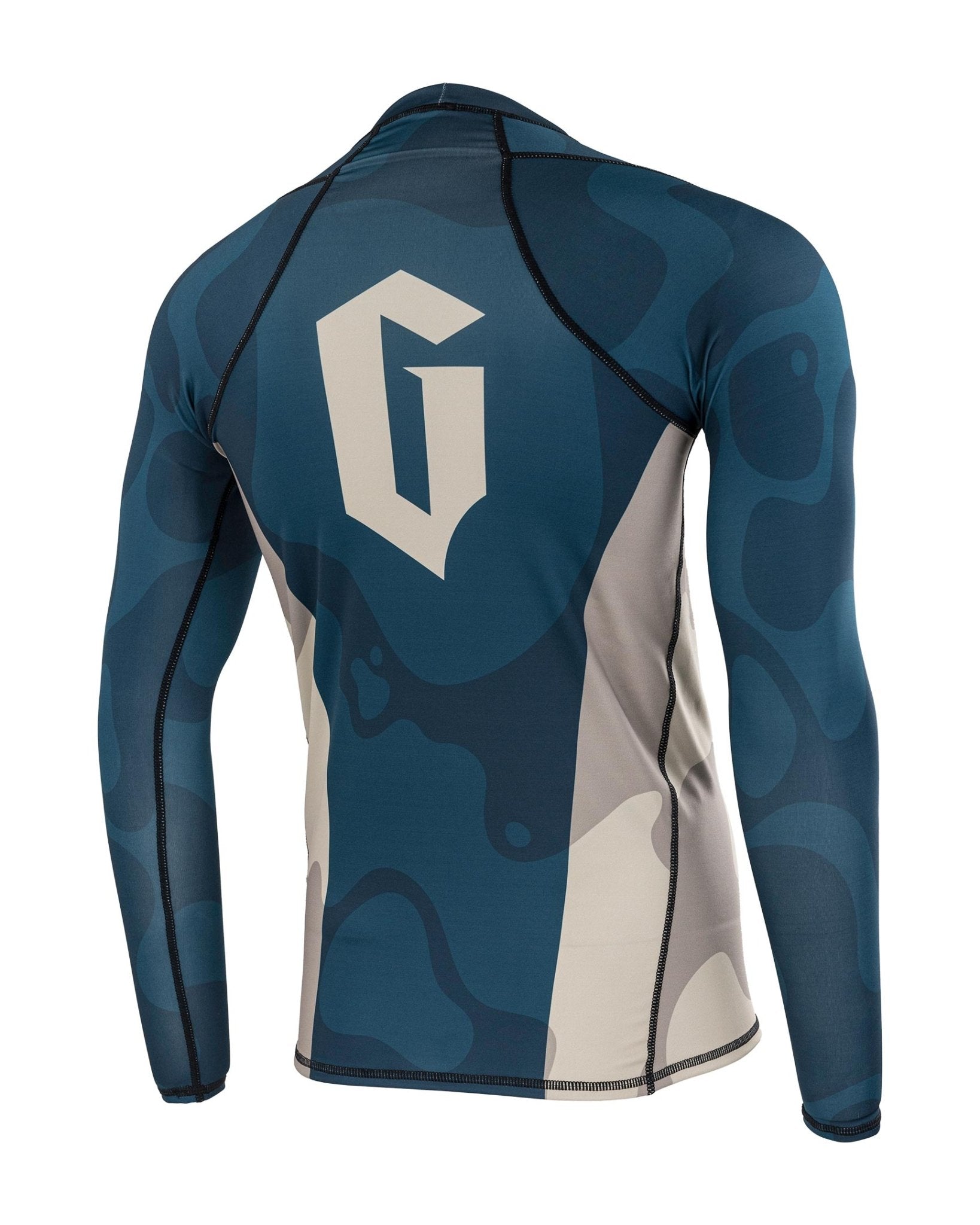 Gameness Men's Long Sleeve Rash Guard - UPF 50+ Sun Protection for BJJ, MMA & Water Sports - Perfect for Training, Surfing & Beach Activities