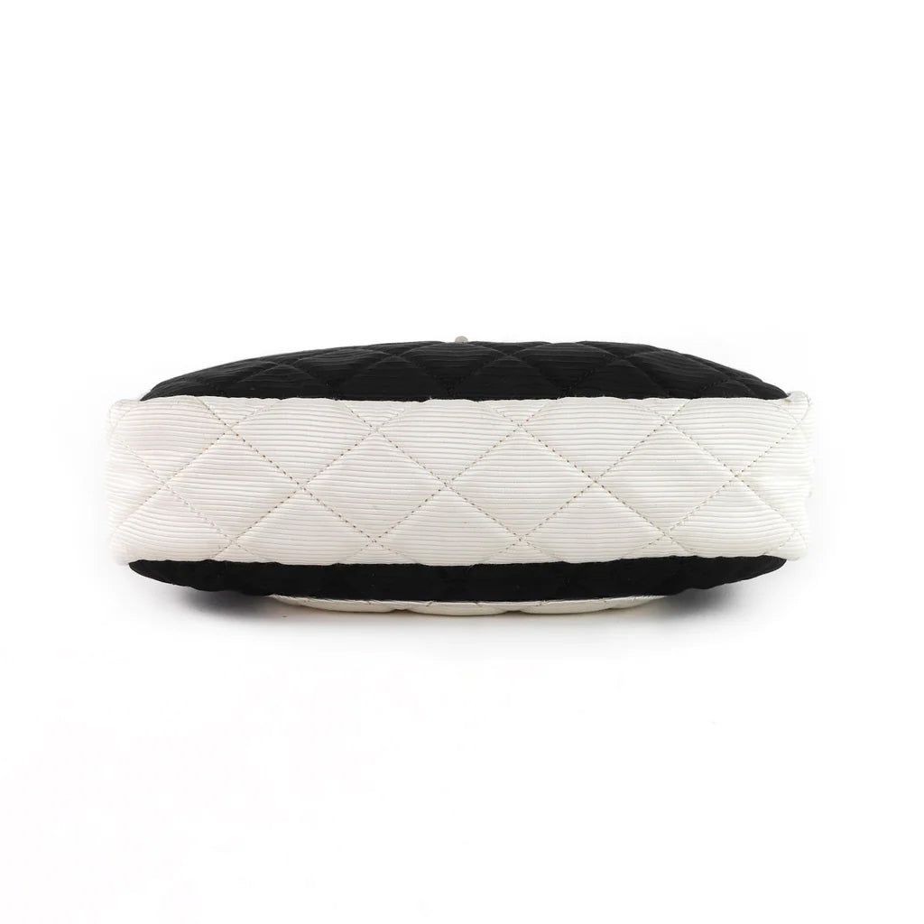Chanel Reissue Small Black & Ivory Nylon Shoulder Bag for Women | Luxury Designer Crossbody Purse | Perfect for Evening Events, Date Nights & Fashion Outings