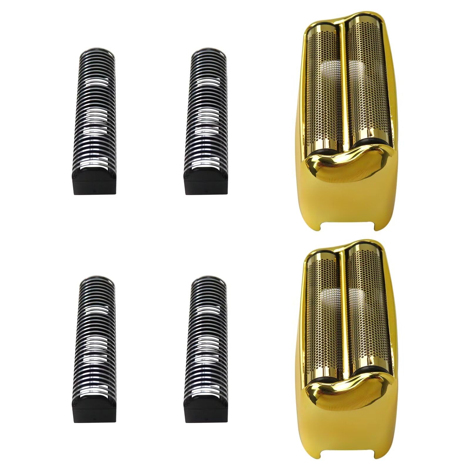 2-Pack Replacement Foil & Cutter for Barberology FXFS2 Electric Shaver - Gold Upgraded Double Foil Shaver Head - Compatible with PRO Barberology Razors - Perfect for Home & Professional Barber Use
