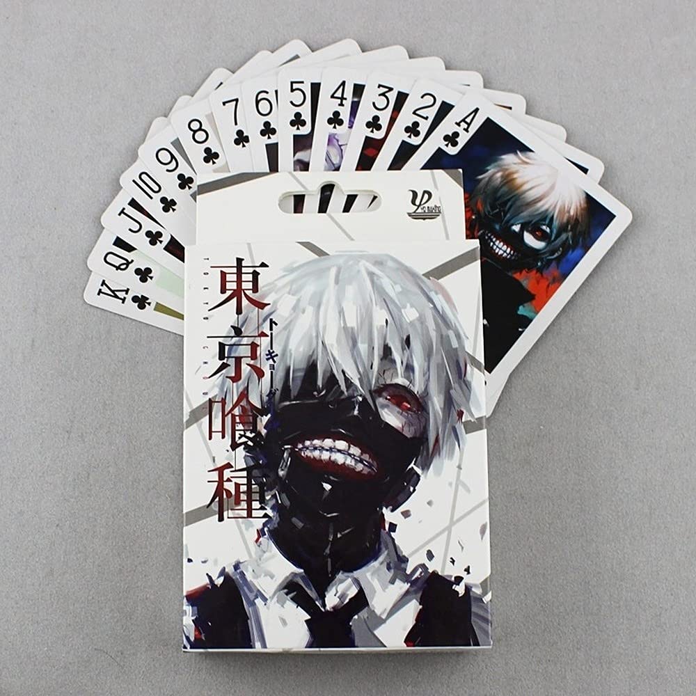 Tenseat Anime Tokyo Ghoul Poker Cards - Premium Bridge & Playing Cards Set for Collectors & Gamers - Perfect for Game Nights, Anime Conventions & Gift Giving