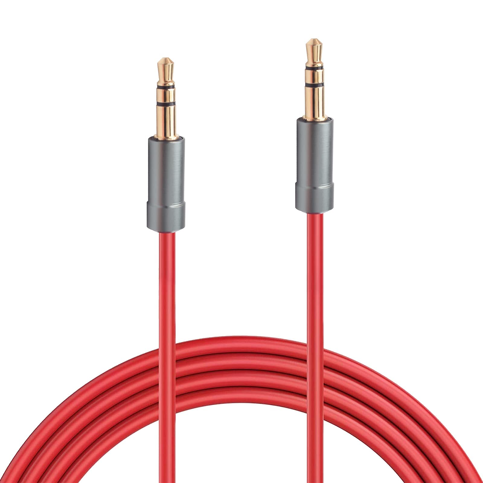 Alitutumao 3.5mm Aux Cable - High Fidelity Stereo Audio Cord (5 Feet) - Male to Male Connector for Headphones, Smartphones, Car Stereos, Speakers & More | Perfect for Home, Office & Car Audio Systems