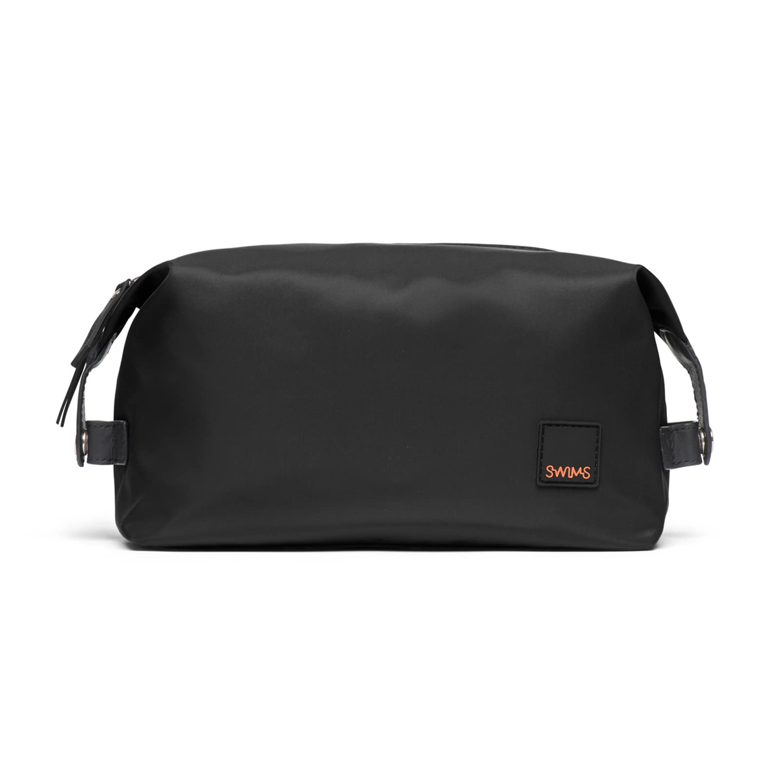 SWIMS Necessaire Lightweight Shave & Toiletry Bag - Waterproof Travel Dopp Kit for Men, Compact Bathroom Organizer with Multiple Pockets (Black) - Perfect for Business Trips, Gym, Camping & Vacation Essentials