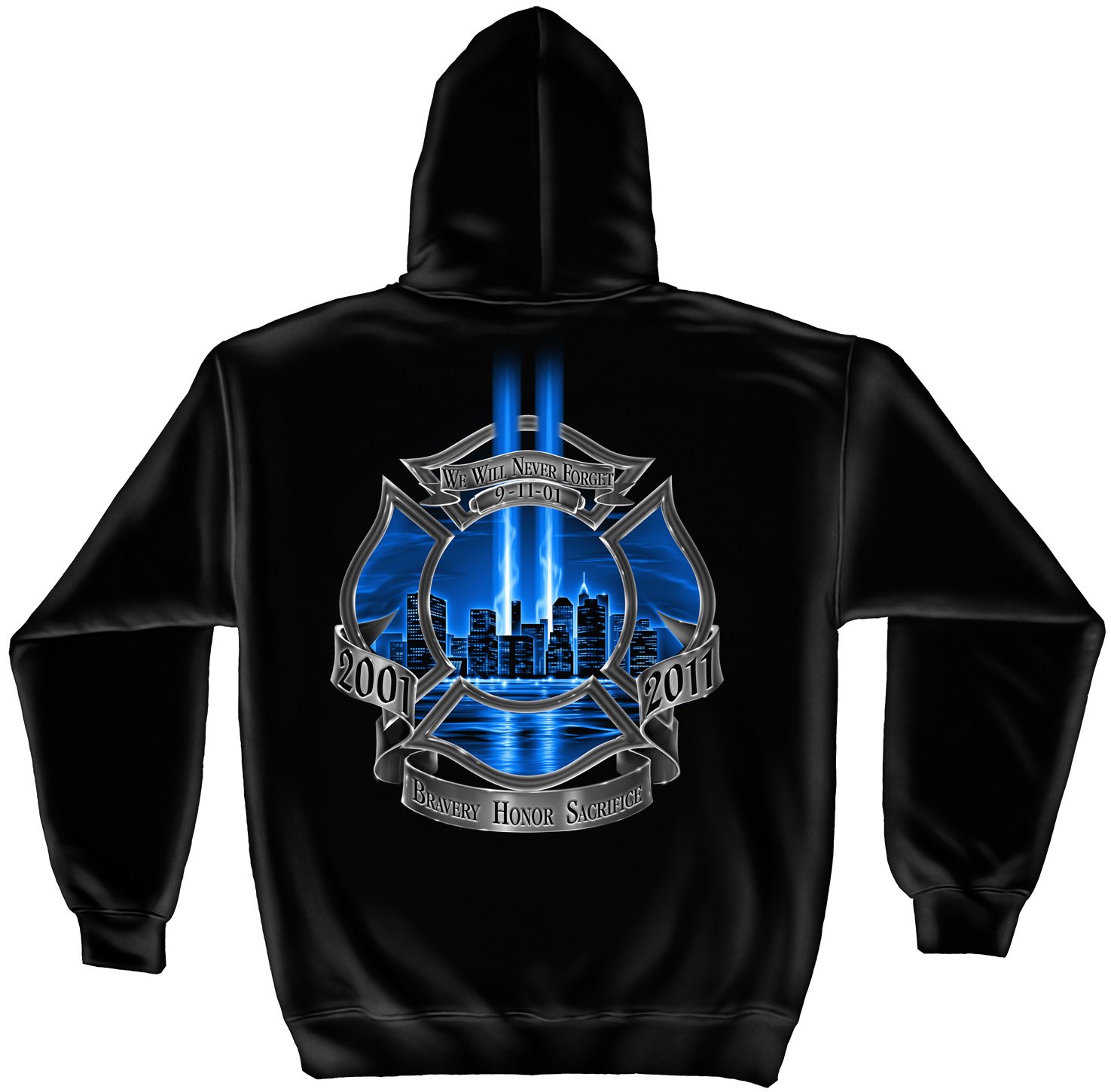 Erazor Bits Firefighter Hooded Sweatshirt - High Honor FF2070SW - Comfortable & Durable Firefighter Apparel for Work, Training & Everyday Wear