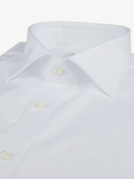 Stenstroms Classic White Solid Dress Shirt for Men - Premium Formal & Business Attire - Perfect for Office, Interviews, and Special Occasions