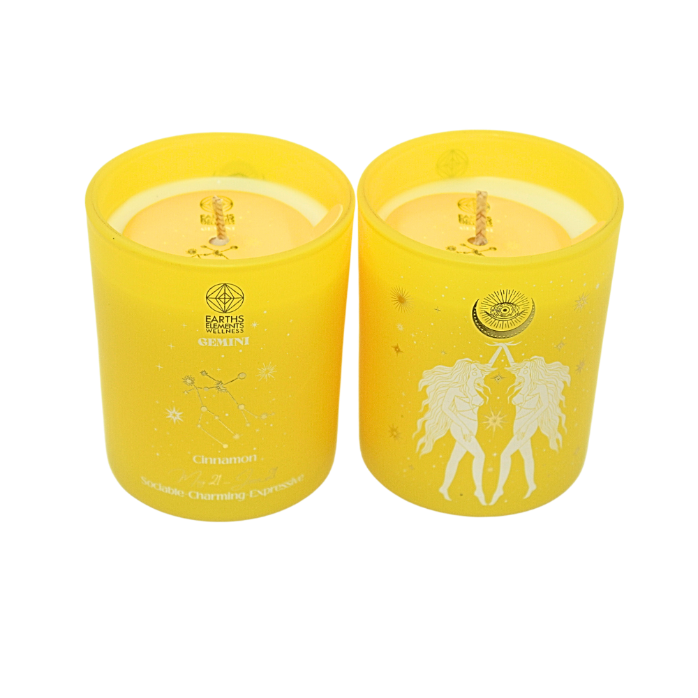 Gemini Zodiac Sign Scented Candle - Astrology Gift for Twins - Perfect for Birthday, Meditation & Home Decor