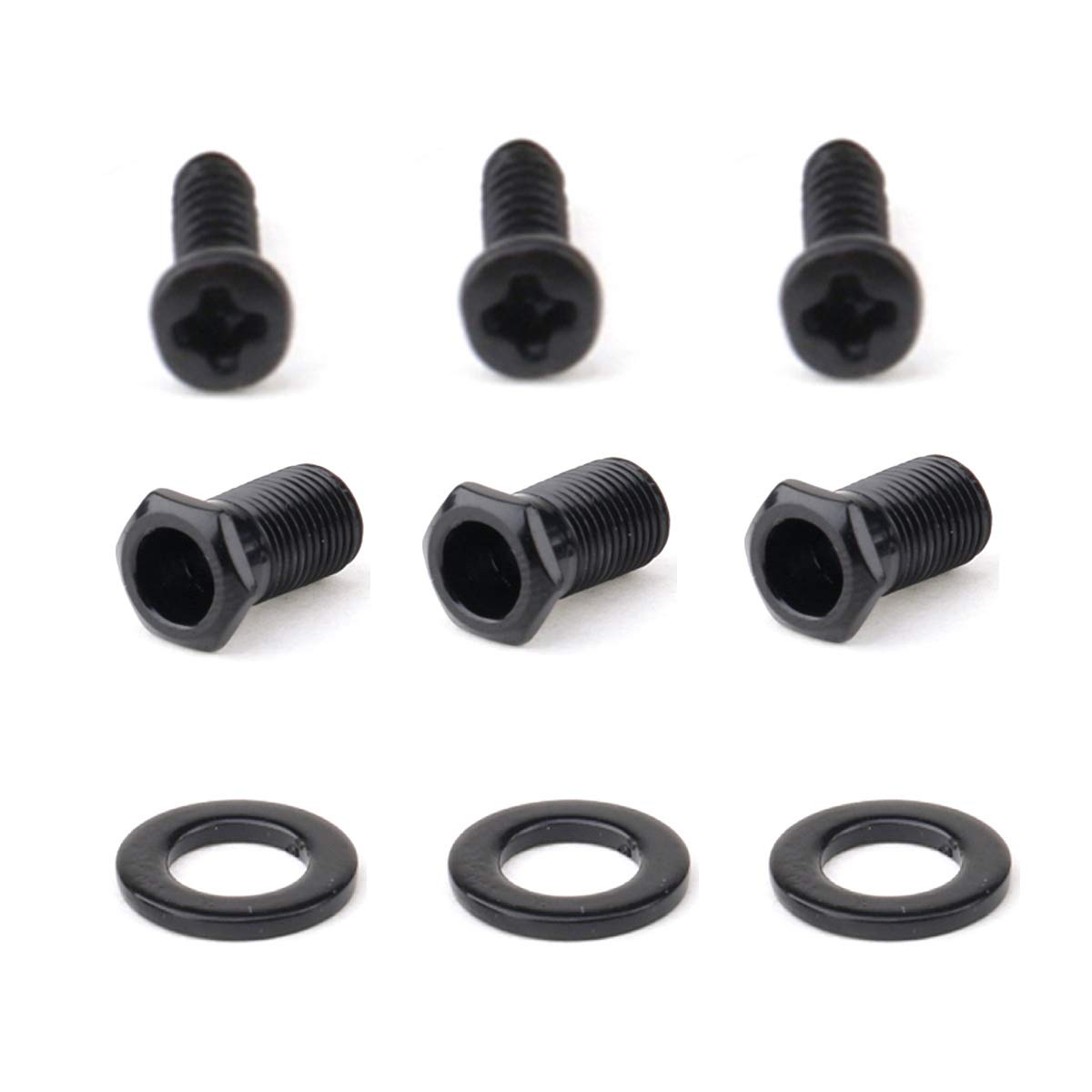 Musiclily Pro Guitar Tuning Pegs Machine Heads Set - 6-Piece Black Hardware for Electric & Acoustic Guitars - Perfect for Replacement & DIY Guitar Upgrades