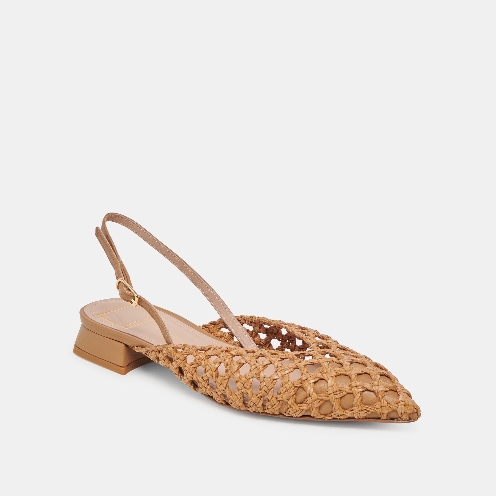 CYNDI FLATS Natural Woven Women's Comfortable Slip-On Shoes for Casual Wear & Everyday Use