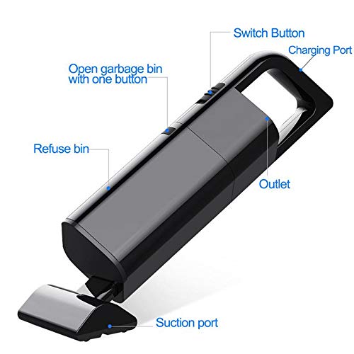 120W Portable Car Vacuum Cleaner - Handheld Wet/Dry Dust Vacuum for Cars, Home & Office | Quick Cleaning for Upholstery, Carpets & Hard Surfaces