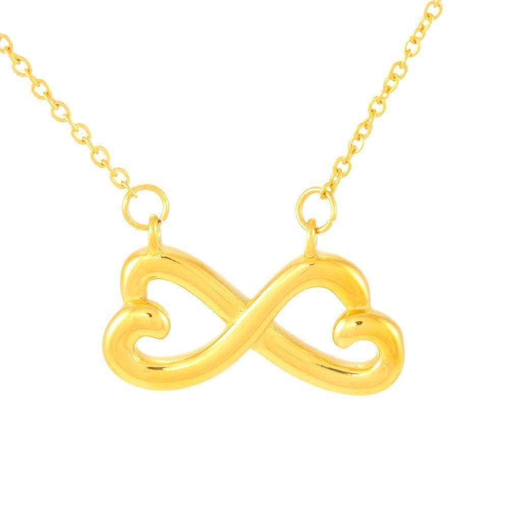 Express Your Love Gifts Mother Necklace - Stainless Steel Infinity Pendant with Keepsake Card, Perfect for Mom's Tough Job, Mother's Day, Birthday, Anniversary, or Just Because She Deserves It