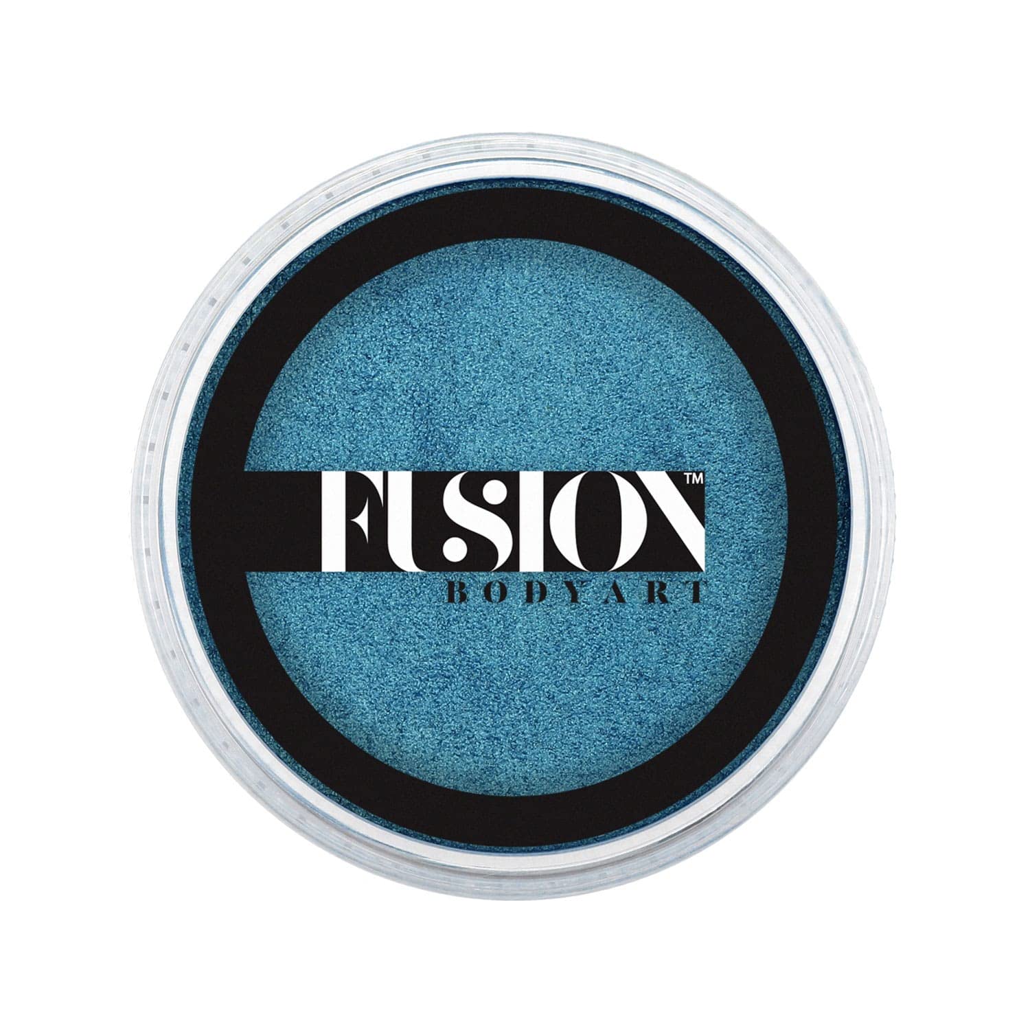 Fusion Body Art Pro Face Paint - Pearl Peacock Magic (25g) | Professional Water-Activated Shimmery Metallic Makeup Cake for Face & Body | Hypoallergenic, Non-Toxic & Safe | Perfect for Halloween, Cosplay, Theater & Festival Body Art