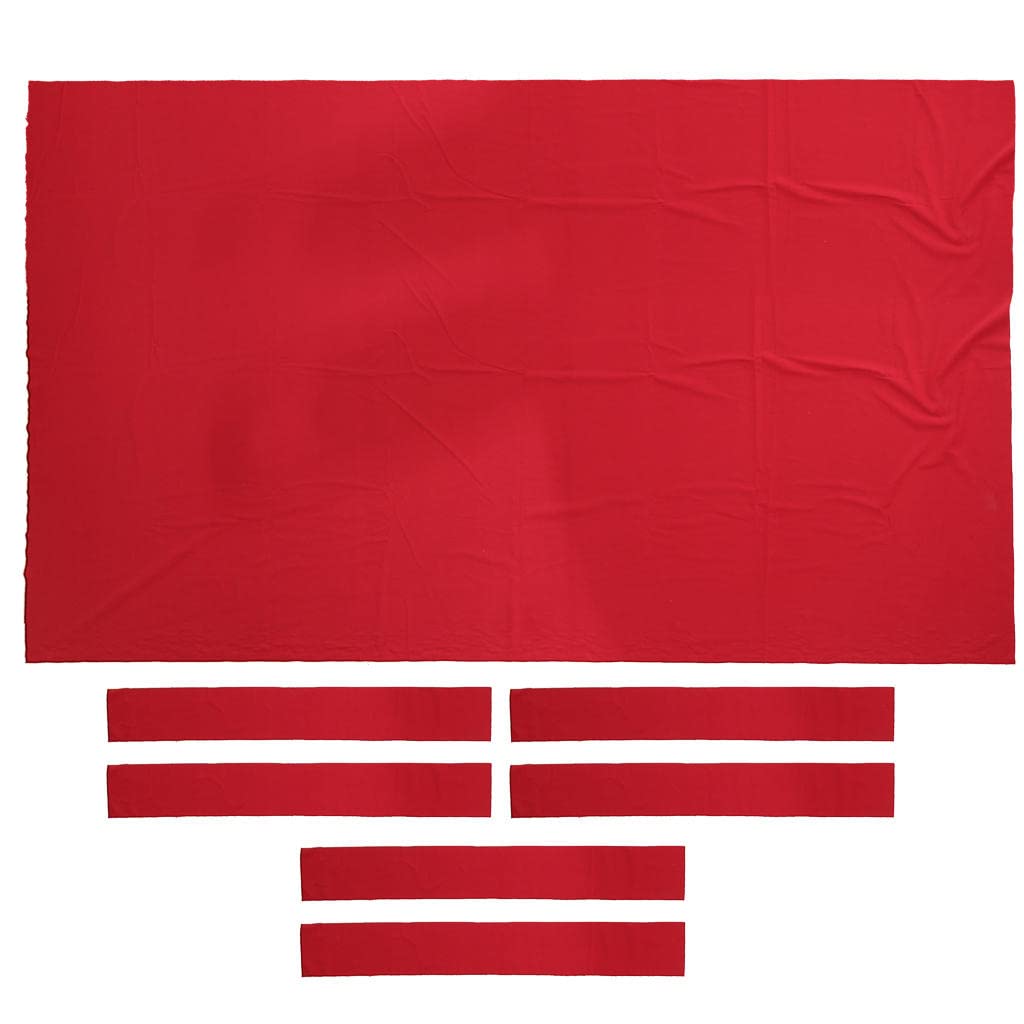 AMLESO 9ft Premium Pool Table Felt - Replacement Billiard Table Cloth with Cushion Rail Strips | Perfect for Home Game Rooms, Bars & Professional Pool Halls