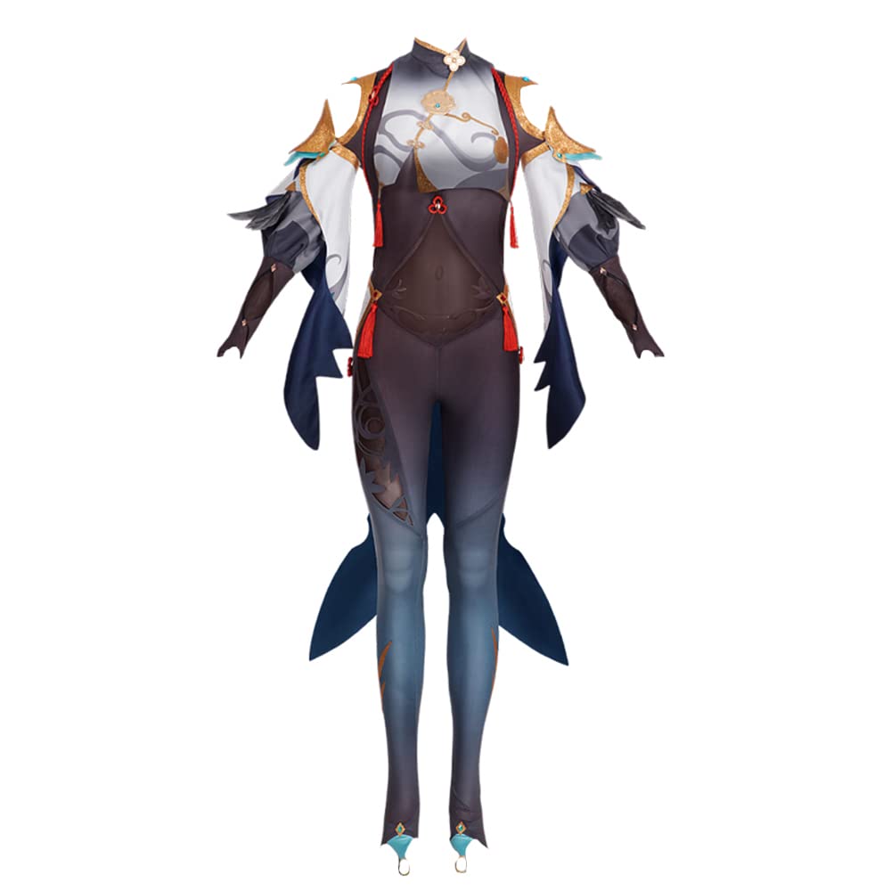 Genshin Impact Shenhe Lonesome Transcendence Cosplay Costume - Official Character Outfit for Halloween, Anime Conventions & Cosplay Events